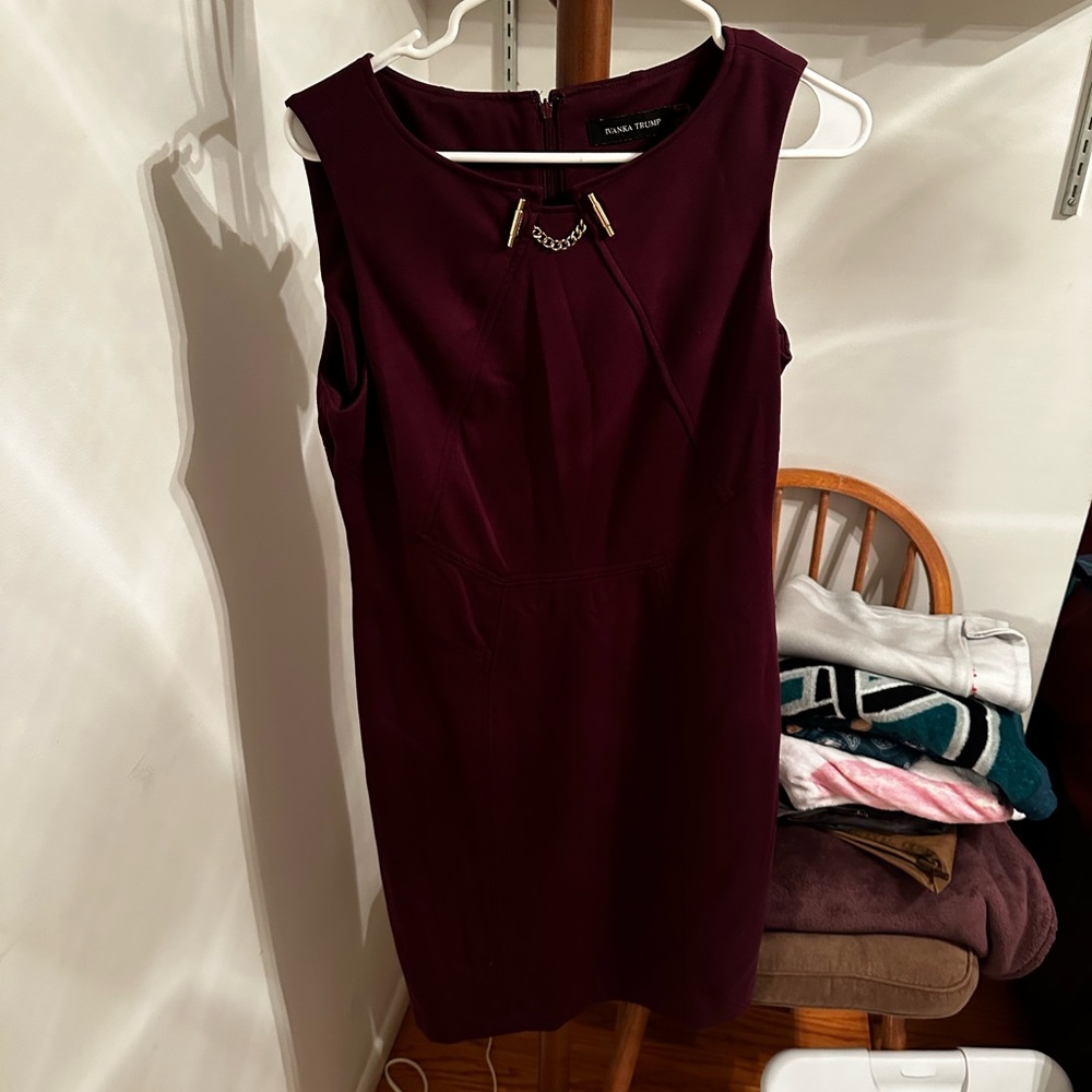 Burgundy dress